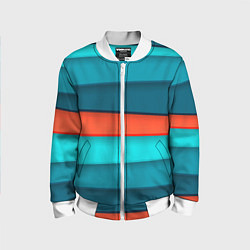 Детский бомбер Геометрические непараллельные пластины