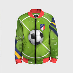 Бомбер детский Atletico madrid Мяч, цвет: 3D-красный