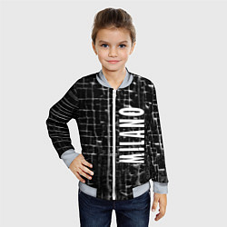 Бомбер детский Milano - autumn - winter 2025, цвет: 3D-серый — фото 2