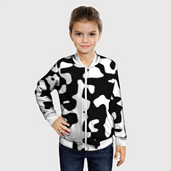 Бомбер детский Камуфляж Cowskin крупный, цвет: 3D-белый — фото 2