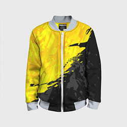 Бомбер детский Black and yellow, цвет: 3D-серый