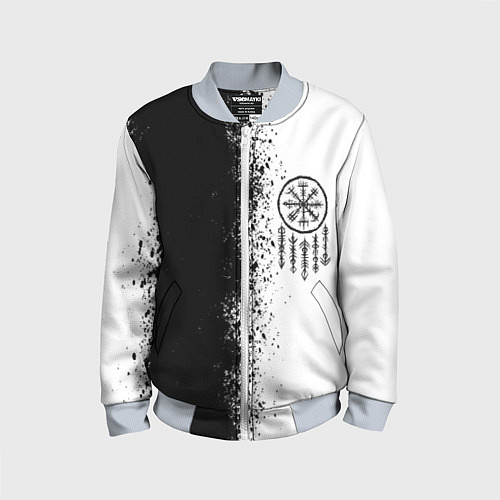 Детский бомбер Северный компас Вегвизир / 3D-Серый – фото 1