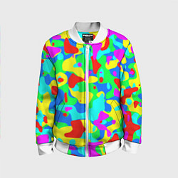 Детский бомбер Форма маляра - кляксы