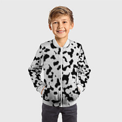 Бомбер детский Далматин - текстура, цвет: 3D-белый — фото 2
