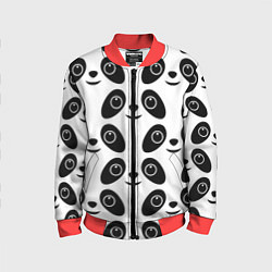 Бомбер детский Panda bing dun dun, цвет: 3D-красный