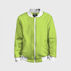 Детский бомбер Текстурированный ярко зеленый салатовый