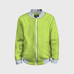 Детский бомбер Текстурированный ярко зеленый салатовый