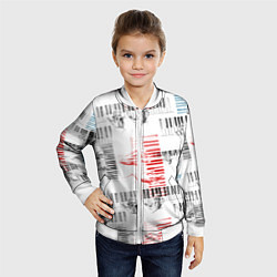 Бомбер детский Играем джаз, цвет: 3D-белый — фото 2