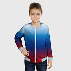 Бомбер детский Триколор Росии - градиент, цвет: 3D-серый — фото 2