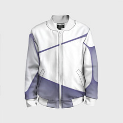 Детский бомбер Абстрактный белый и фиолетовый паттерн