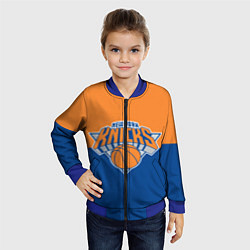 Бомбер детский Нью-Йорк Никс НБА, цвет: 3D-синий — фото 2