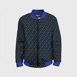Детский бомбер Ромбики синие