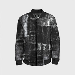 Бомбер детский Абстракт чёрного и белого, цвет: 3D-черный