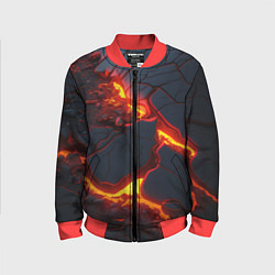 Детский бомбер Красивая неоновая лава