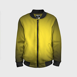 Бомбер детский Желтый градиент, цвет: 3D-черный