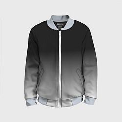 Бомбер детский От черного к белому, цвет: 3D-серый