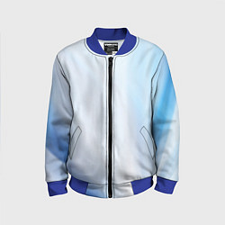 Детский бомбер Светлые синие и голубые волны