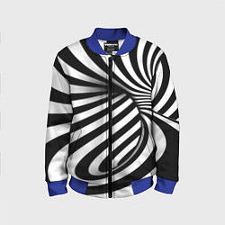 Детский бомбер Оптические иллюзии зебра