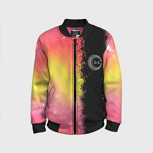 Детский бомбер Mamamoo логотип / 3D-Черный – фото 1