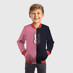 Бомбер детский Ребенок идола - Кролик лого, цвет: 3D-красный — фото 2