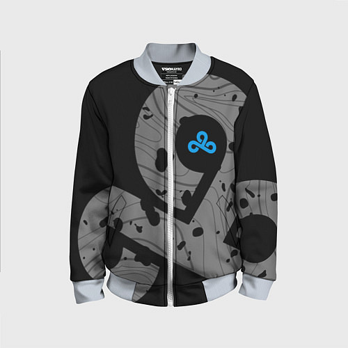Детский бомбер Форма Cloud 9 black / 3D-Серый – фото 1
