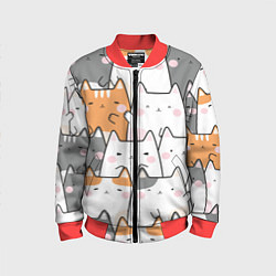 Детский бомбер Семья котиков