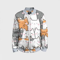 Детский бомбер Семья котиков