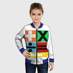 Бомбер детский Эд Ширан математическая эра, цвет: 3D-синий — фото 2