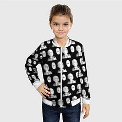 Бомбер детский Saitama - ok pattern, цвет: 3D-белый — фото 2