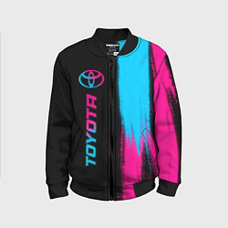 Детский бомбер Toyota - neon gradient: по-вертикали