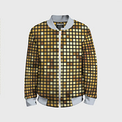 Детский бомбер Золотая мозаика, поверхность диско шара