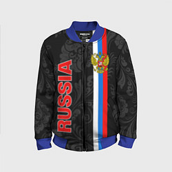 Детский бомбер Russia black style