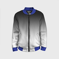 Детский бомбер Black and white gradient