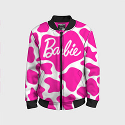 Бомбер детский Животный паттерн - Барби, цвет: 3D-черный