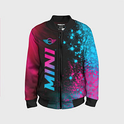 Бомбер детский Mini - neon gradient: по-вертикали, цвет: 3D-черный