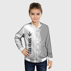 Бомбер детский Code Geass glitch на светлом фоне: по-вертикали, цвет: 3D-белый — фото 2