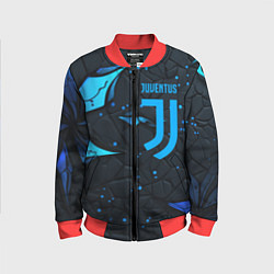 Детский бомбер Juventus abstract blue logo