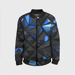 Бомбер детский Blue black texture, цвет: 3D-черный