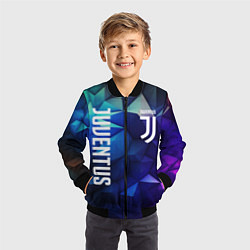 Бомбер детский Juventus logo blue, цвет: 3D-черный — фото 2