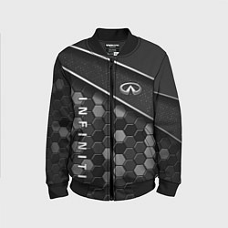 Детский бомбер Infiniti - черный металл