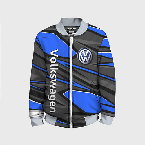 Детский бомбер Вольцваген - спортивная униформа / 3D-Серый – фото 1