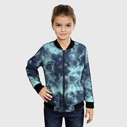 Бомбер детский Tie-Dye дизайн, цвет: 3D-черный — фото 2