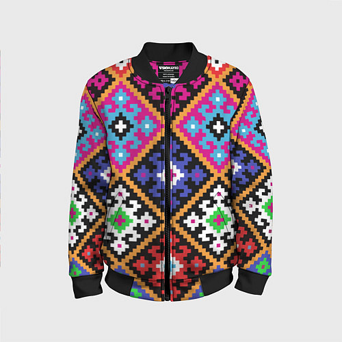 Детский бомбер Колорит / 3D-Черный – фото 1