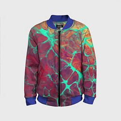 Бомбер детский Нейронные соединения абстракция, цвет: 3D-синий