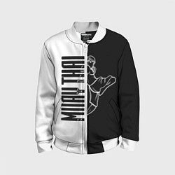 Бомбер детский Muay-Thai, цвет: 3D-белый