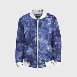 Детский бомбер Абстракция - sea blue