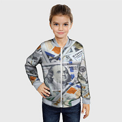 Бомбер детский Сто зеленых, цвет: 3D-серый — фото 2