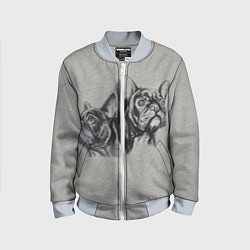 Детский бомбер Французские бульдоги пара