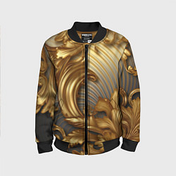 Детский бомбер Золотая текстура и абстракции