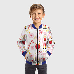 Бомбер детский Щелкунчик в розовом цвете, цвет: 3D-синий — фото 2